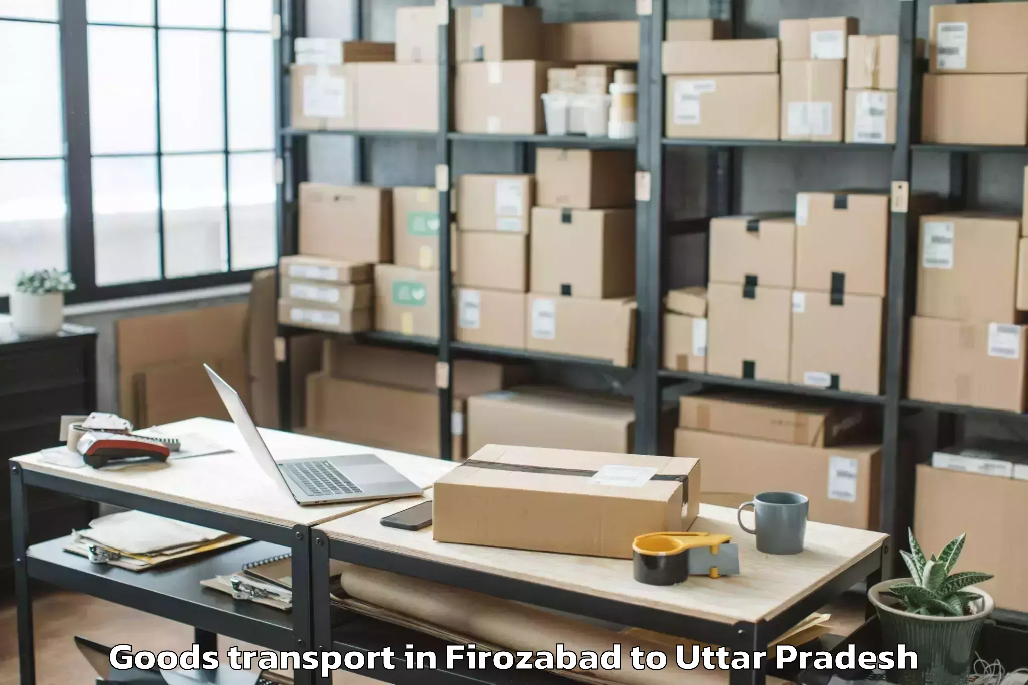 Book Firozabad to Padrauna Goods Transport